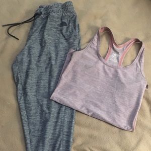 North Face workout set